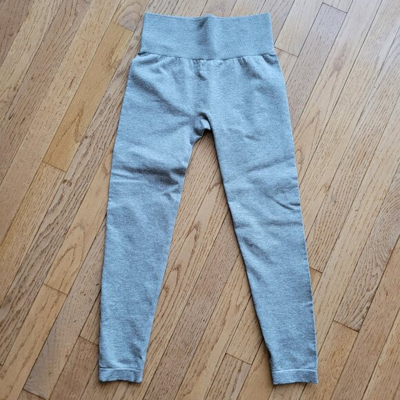 BO+TEE Super Sculpt Seamless Leggings Light Gray Heather XXS/XS - Picture 2 of 11
